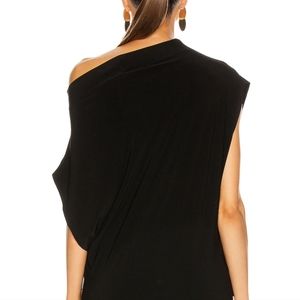 REVOLVE Norma Kamali x REVOLVE Drop Shoulder Top in Black